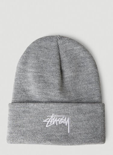 Stüssy Stock Cuff Beanie Hat Light Grey sts0350018