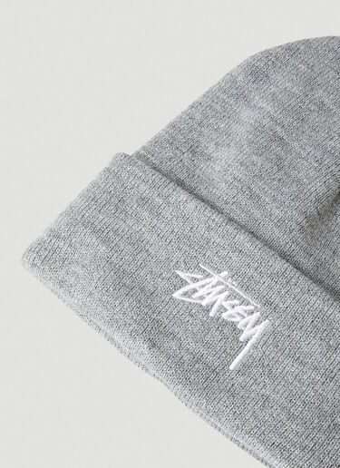 Stüssy Stock Cuff Beanie Hat Light Grey sts0350018