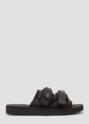 Suicoke 10.10 Vintage Denim Moto Slides Black sui0310001
