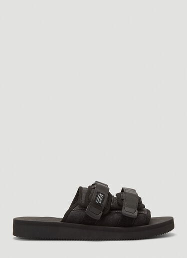 Suicoke 10.10 Vintage Denim Moto Slides Black sui0310001