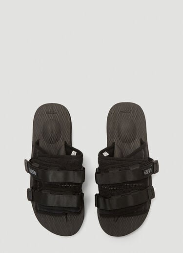 Suicoke 10.10 Vintage Denim Moto Slides Black sui0310001