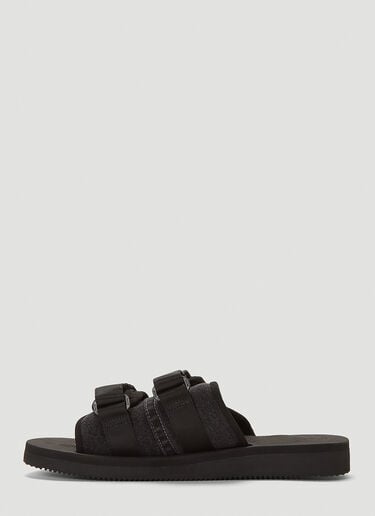 Suicoke 10.10 Vintage Denim Moto Slides Black sui0310001