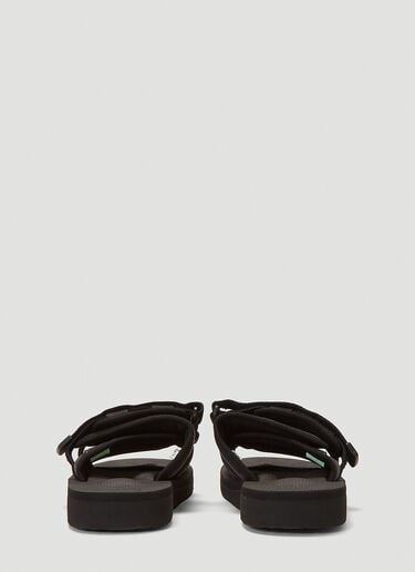 Suicoke 10.10 Vintage Denim Moto Slides Black sui0310001
