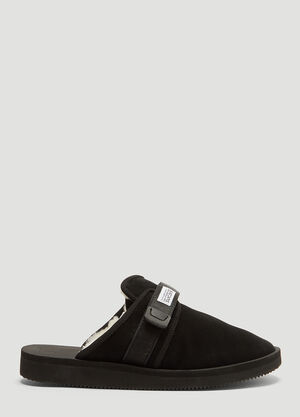 Suicoke Zavo Mab Suede Sandals Black sui0346014