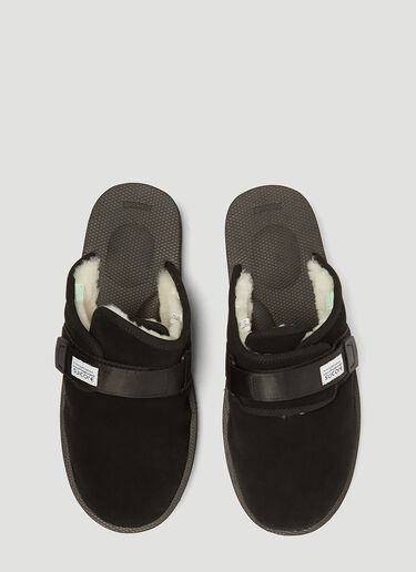 Suicoke Zavo Mab Suede Sandals Black sui0346014
