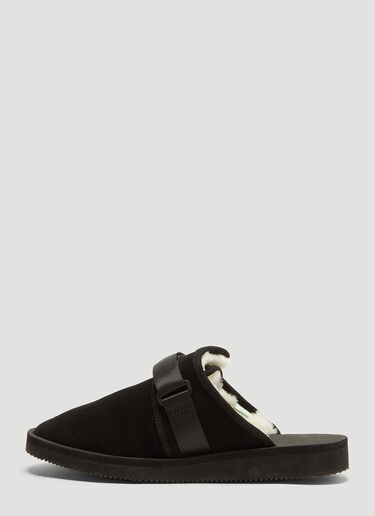 Suicoke Zavo Mab Suede Sandals Black sui0346014