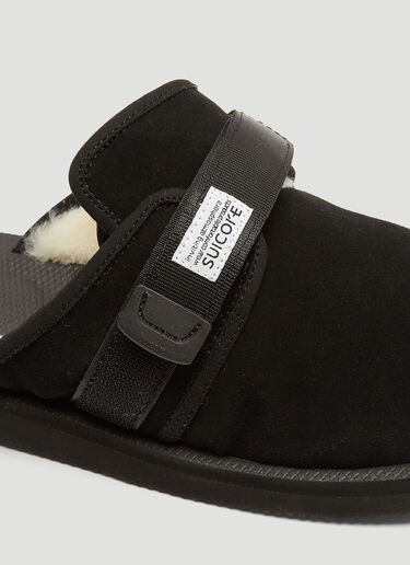 Zavo Mab Suede Sandals Suicoke Zavo Mab Suede Sandals Black sui0346014