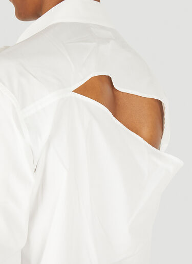 Slash Shoulder Shirt Sulvam Slash Shoulder Shirt White sul0148001