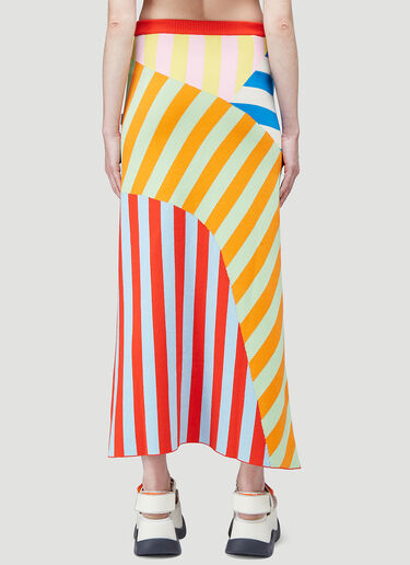 Patchwork Knit Skirt Sunnei Patchwork Knit Skirt Green sun0244007