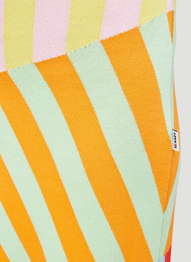 Patchwork Knit Skirt Sunnei Patchwork Knit Skirt Green sun0244007
