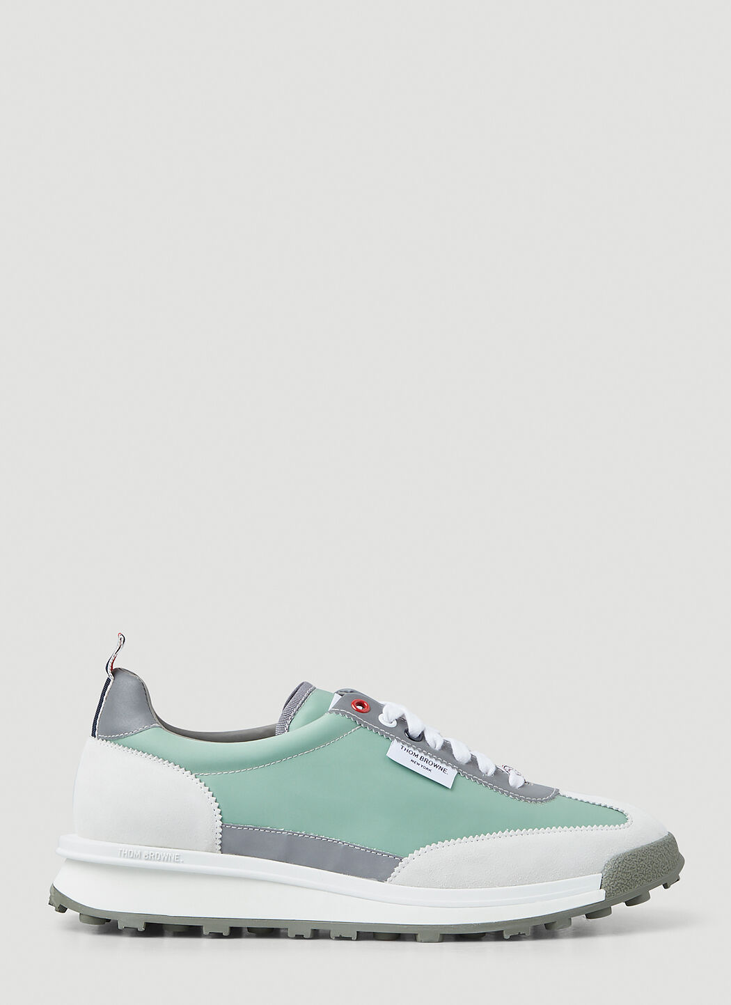 スニーカー *THOM BROWNE* Sprinter Tech Nylon Sneakers Dark Green MFE002 Thom Browne translucent-sole Leather Sneakers | Green | FARFETCH