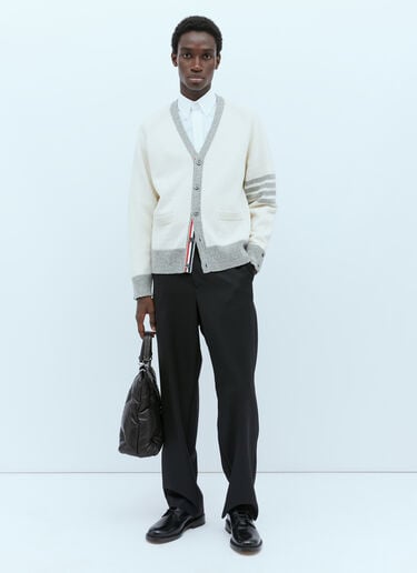4-바 저지 스티치 카디건 Thom Browne 4-바 저지 스티치 카디건 Cream thb0153007