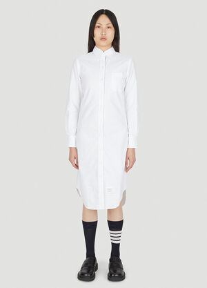 Thom Browne Shirt Dress White thb0249035