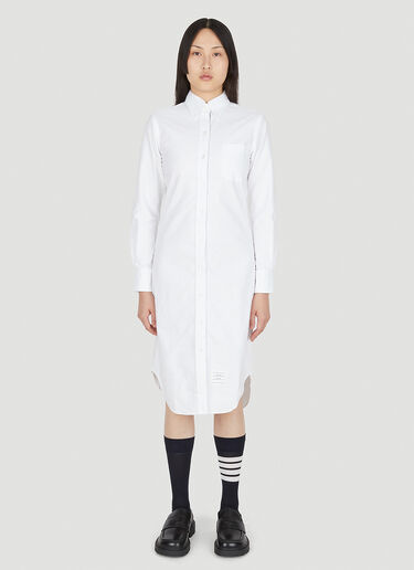 Shirt Dress Thom Browne Shirt Dress White thb0249035
