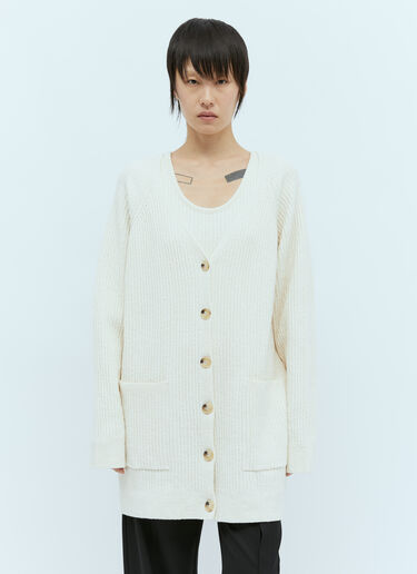 Bouclé Knit Cardigan TOTEME Bouclé Knit Cardigan Cream tot0256022