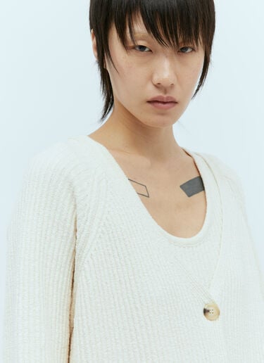 Bouclé Knit Cardigan TOTEME Bouclé Knit Cardigan Cream tot0256022