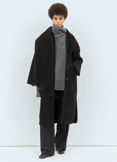 롱-스카프 울 스웨터 TOTEME 롱-스카프 울 스웨터 그레이 tot0258010