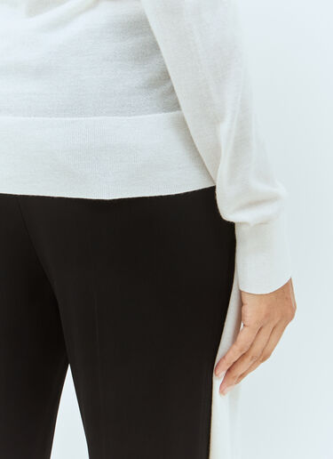 Draped-Scarf Wool-Blend Top TOTEME Draped-Scarf Wool-Blend Top Cream tot0258011