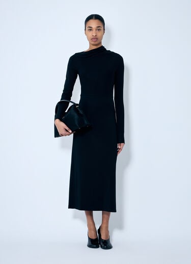 Draped Jersey Dress TOTEME Draped Jersey Dress Black tot0259038