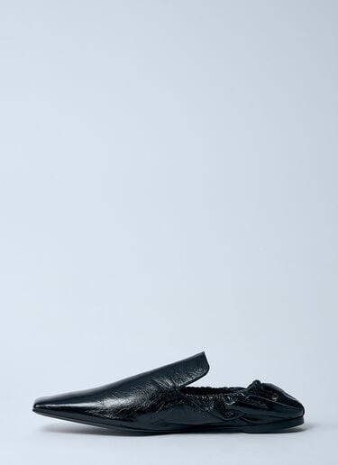 Elastic Leather Loafers TOTEME Elastic Leather Loafers Black tot0260018
