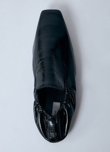 Elastic Leather Loafers TOTEME Elastic Leather Loafers Black tot0260018