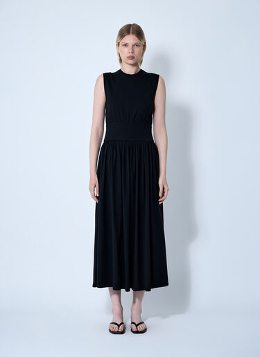 Sleeveless Cotton Tee Dress TOTEME Sleeveless Cotton Tee Dress Black tot0261011