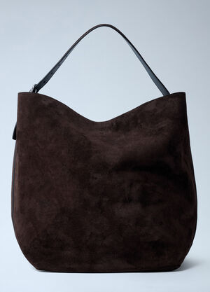 TOTEME Suede Belted Tote Bag Brown tot0262001