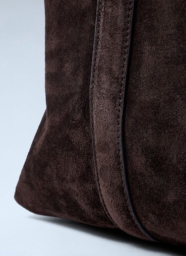 Suede Belted Tote Bag TOTEME Suede Belted Tote Bag Brown tot0262001