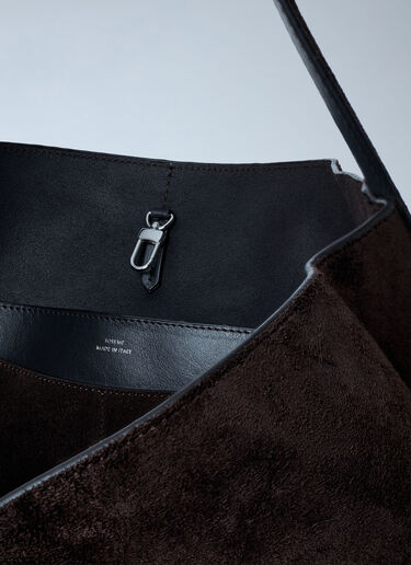 TOTEME Suede Belted Tote Bag Brown tot0262001