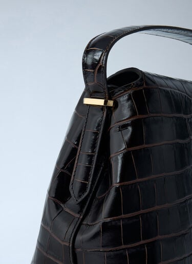 T-Lock Handbag TOTEME T-Lock Handbag Dark Brown tot0262004