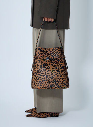 Belted Pony-Hair Bucket Bag TOTEME Belted Pony-Hair Bucket Bag Brown tot0262008
