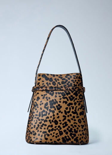 Belted Pony-Hair Bucket Bag TOTEME Belted Pony-Hair Bucket Bag Brown tot0262008