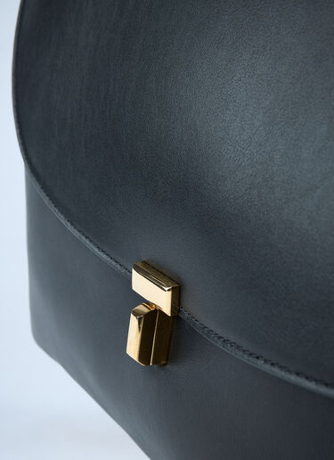 TOTEME T-Lock Leather Crossbody Bag Black tot0262011