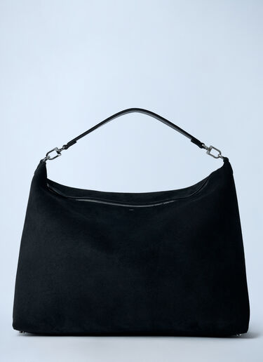 TOTEME Suede Scoop Tote Bag Black tot0262012