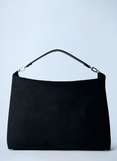 TOTEME Suede Scoop Tote Bag Black tot0262012