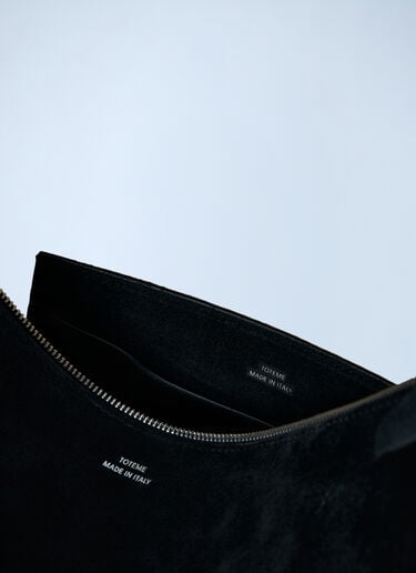 Suede Scoop Tote Bag TOTEME Suede Scoop Tote Bag Black tot0262012