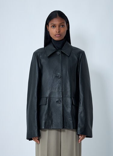 Grained Leather Jacket TOTEME Grained Leather Jacket Black tot0262025