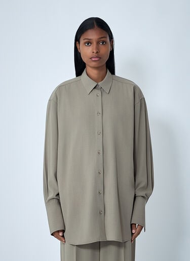 Classic Tuxedo Shirt TOTEME Classic Tuxedo Shirt Beige tot0262027