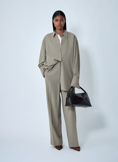 Classic Tuxedo Shirt TOTEME Classic Tuxedo Shirt Beige tot0262027