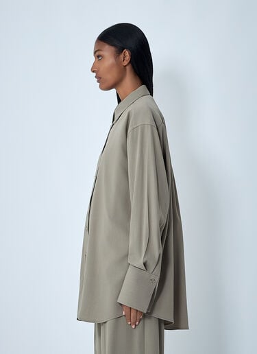 Classic Tuxedo Shirt TOTEME Classic Tuxedo Shirt Beige tot0262027