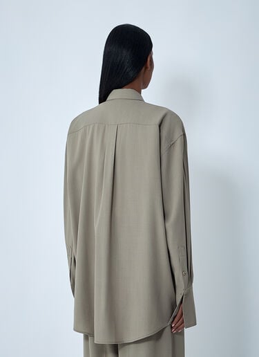 Classic Tuxedo Shirt TOTEME Classic Tuxedo Shirt Beige tot0262027