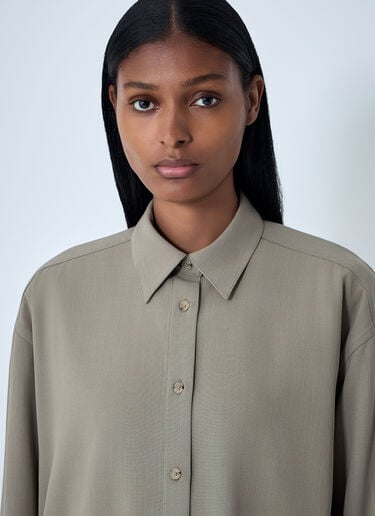 Classic Tuxedo Shirt TOTEME Classic Tuxedo Shirt Beige tot0262027