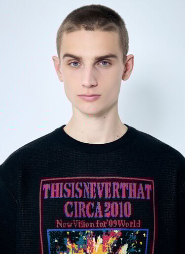 Basketball Hoop Knit Sweater thisisneverthat® Basketball Hoop Knit Sweater Black tsn0158005