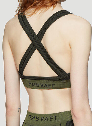 Unravel Project Seamless Bra Top Green unr0238018