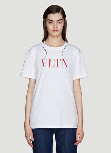 Logo T-Shirt Valentino Logo T-Shirt White val0235007