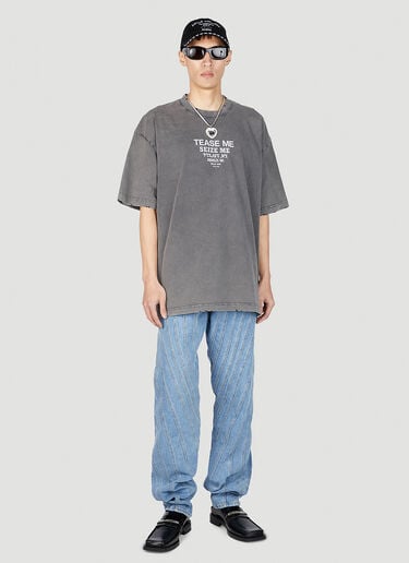 Tease Me Faded T 恤 VETEMENTS Tease Me Faded T 恤 灰色 vet0151011