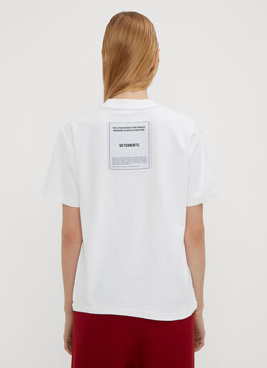 Fitted Inside Out T-Shirt Vetements Fitted Inside Out T-Shirt White vet0234014