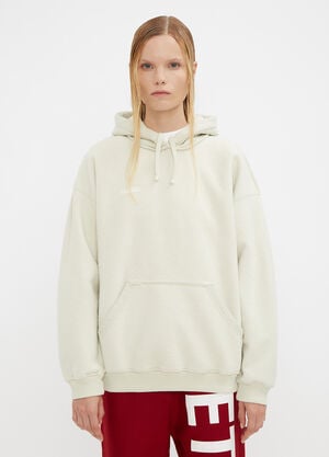 Vetements Hooded Fitted Inside Out Sweater White vet0234026