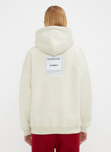 Hooded Fitted Inside Out Sweater Vetements Hooded Fitted Inside Out Sweater White vet0234026
