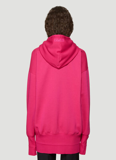 Oversized Cartoon Embroidered Hooded Sweatshirt Vetements Oversized Cartoon Embroidered Hooded Sweatshirt Pink vet0236009